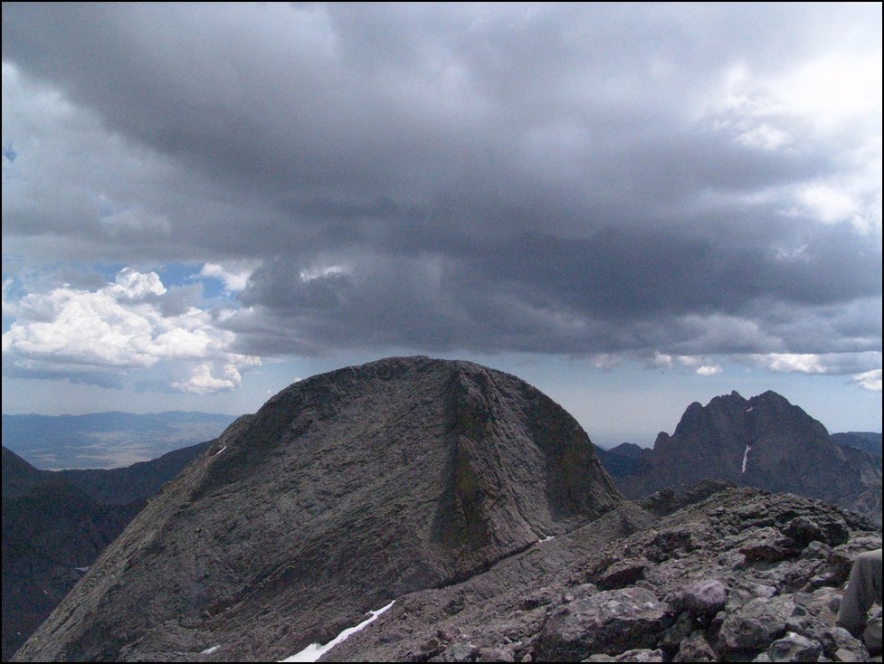 Weather over Kit Carson Mountain and Crestone Peak