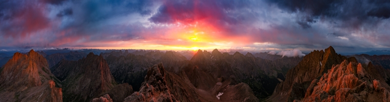 Sunrise from North Eolus Peak