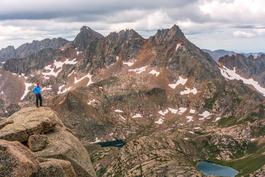 Celebrating on the summit of Jagged Mountain