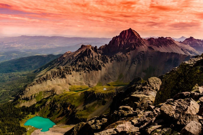 Mount Sneffels from Dallas Peak